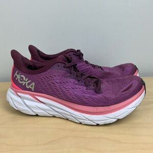 Hoka One One Women’s Size 8.5 B Clifton 8 Purple Athletic Running Shoes